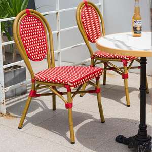 Açık fransız restoran veranda mobilya vintage fransız <span class=keywords><strong>bistro</strong></span> farsça açık sandalyeler <span class=keywords><strong>rattan</strong></span> - Product Image 2