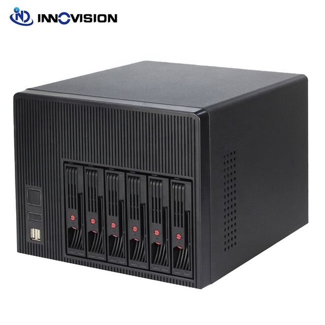 Factory Economic 6 HDD Hot Swap NAS Storage Server Embedded 4core Processor with M.2 SSD