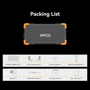 สถานีพลังงานสำรอง PECRON EP3800-48V 3840Wh คลื่นไซน์บริสุทธิ์ LiFePO4 พร้อมแบตเตอรี่เสริมสำหรับตั้งแคมป์ ใช้ในบ้าน แผงโซลาร์เซลล์ และเครื่องกำเนิดไฟสำรอง - Product Image 6