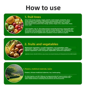 Fertilizante <span class=keywords><strong>de</strong></span> Boro en Polvo para Árboles Frutales, Fertilizante <span class=keywords><strong>Foliar</strong></span> <span class=keywords><strong>de</strong></span> Boro que Promueve la Estabilidad <span class=keywords><strong>de</strong></span> la Floración y la Fructificación, Aumenta la Producción <span class=keywords><strong>de</strong></span> Frutos - Product Image 4