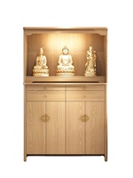 Autel Bouddhiste en Bois Massif, Nouveau Meuble Vertical de Style Chinois, Autel Familial, Table d'Offrande pour Guan Gong et le Dieu de la Richesse