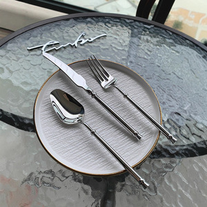 Juego de Cubiertos de Acero Inoxidable de Alta Calidad, Cubertería Económica al por Mayor para Restaurantes, Incluye Cuchillo para Carne para Fiestas y Bodas - Product Image 1
