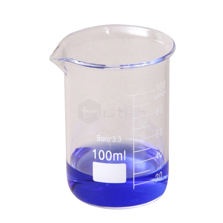 Лабораторная посуда низкой формы 50 мл 250 мл 600 мл стеклянный стакан с носиком