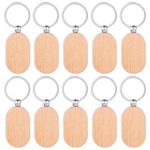 แผ่นไม้เปล่าสำหรับแกะสลัก ขายส่ง พวงกุญแจไม้รูปโล่ ป้ายห้อยกุญแจ ห่วงกุญแจ สำหรับงาน DIY ของขวัญ งานฝีมือ แกะสลักด้วยเลเซอร์ - Product Image 2