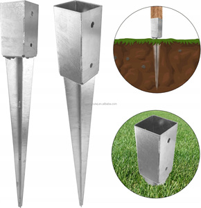 Poteau de fixation à pointe en acier galvanisé à chaud pour poteaux carrés en béton - Product Image 6