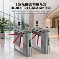Hot Sale High Security Tripod Turnstile Gate 304 Stainless Steel Automatic Pedestrian Access Control Barrier for Office