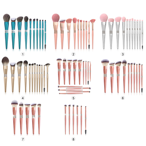 DailyQueen Ensemble de pinceaux de maquillage avec logo personnalisé de haute qualité Échantillon gratuit Pinceau de rasage au <span class=keywords><strong>champagne</strong></span> Marque privée - Product Image 2