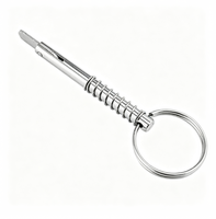 Goupille de fixation rapide en acier inoxydable entièrement filetée à sens unique pour systèmes de fixation de bâches de bateaux, pièce de rechange marine, fournitures nautiques