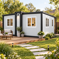 Maison modulaire moderne en conteneur, maison préfabriquée portable pour habitation résidentielle, bureau, maison d'hôtes, chalet de vacances