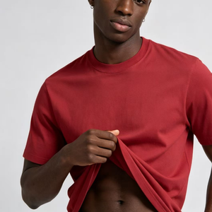 Camisetas de Algodón 100% de Alta Calidad al por Mayor con Logotipo OEM para Hombre, Camisetas Lisas con Impresión Personalizada, Camiseta Blanca Extra Grande - Product Image 1