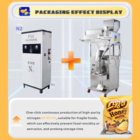 Machine verticale entièrement automatique d'emballage de chips de pomme de terre chips de banane avec machine de remplissage d'emballage de maïs soufflé à l'azote