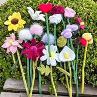 Jouets Songshan, bouquet de fleurs artificielles en peluche de 38 cm, roses, tournesols, marguerites, fleurs préservées, plantes décoratives, cadeau