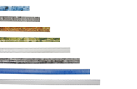 Nouvelle Bande LED Flexible en Plastique Extrudé, Diffuseur Linéaire, Style Coquillage Chinois, Effet Marbre Noir Opale, Plusieurs Couleurs, Abat-jour de Lampe Canal