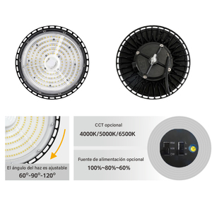 Điều chỉnh Chùm tia góc UFO dẫn ánh sáng bay cao 100W 150W 200W 300W 180lmw cho Nhà kho sử dụng nhà máy - Product Image 4