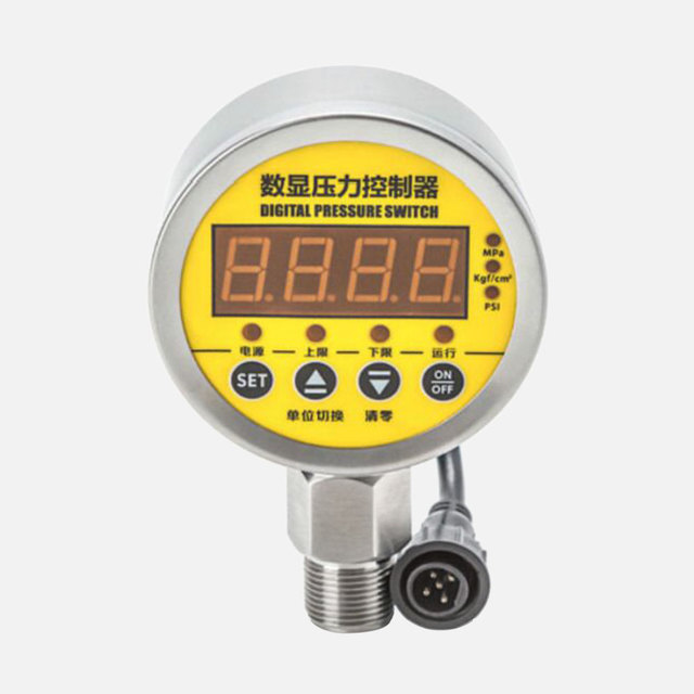 Industrial Radial/Axial Pump Compressor Digital Display Pressure Switch with MPa/Kgf/Psi Display SS304 Material SIL/CE Certified