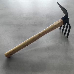 Outils de jardin, <span class=keywords><strong>houe</strong></span> à <span class=keywords><strong>deux</strong></span> extrémités, <span class=keywords><strong>houe</strong></span> à double usage, <span class=keywords><strong>houe</strong></span> à fourche à 4 <span class=keywords><strong>dents</strong></span>, <span class=keywords><strong>houe</strong></span> de terrassement d'extérieur - Product Image 4