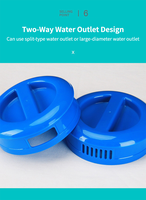 Carafe à eau froide portable en plastique PP, écologique, transparente, grande capacité 2500 ml 5000 ml, avec couvercle