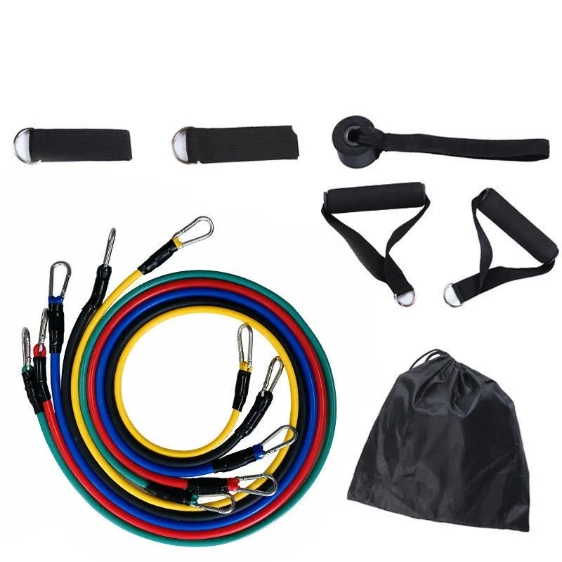 Thuis Fitness Weerstand Gym Accessoires Elastische Trektouwen Voor Binnenshuis Krachttraining Beste Oefening Weerstand Bands 11Pc Set