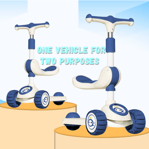 Patinete Plegable Tres en Uno para Niños de 1 a 8 Años, <span class=keywords><strong>Triciclo</strong></span> y Patineta con Patinete de 3 Ruedas para Niños - Product Image 6