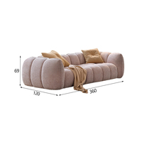 Canapé moderne compressé style crème, canapé sans cadre, canapé droit, mobilier de salon, fauteuils, canapés de luxe pour salon
