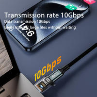 Recién lanzado PD 120W macho C hembra adaptador 10Gbps conversión rápida de datos USB3.2 conector para ordenador portátil OTP AC