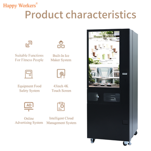 24 Giờ Tự Động Phòng Tập Thể Dục Sử Dụng Remotaly Điều Khiển Đứng Protein Lắc Năng Lượng Đồ Uống Lạnh Máy Bán Hàng Tự Động - Product Image 2