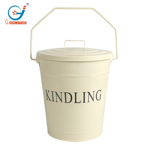 Bán Buôn Sản Phẩm 3.6 Gallon Sơn Bột Tro Container Lò Sưởi Tro Xô Kindling Xô Cho Gỗ Đốt Lò Sưởi - Product Image 6