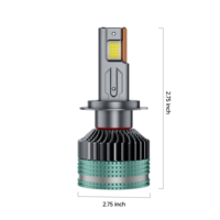 N8 Magicare Super Luminosité Quatre Tube de Cuivre 300W 50000 Lumen H4 Ampoule de Phare LED de Voiture H7 880 H11 9006 Système d'Éclairage Auto