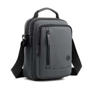 Sacs à bandoulière en cuir PU imperméable de grande capacité pour hommes, sacs à bandoulière pour voyages, sacs messagers pour hommes - Product Image 1