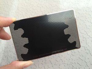 Carta RFID in metallo placcato oro 24 carati di lusso in acciaio inossidabile per biglietti da visita VIP - Product Image 6