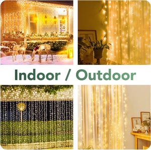 Yunan 100/200/300 <span class=keywords><strong>LED</strong></span> Cổ Tích chuỗi ánh sáng 8 chế độ <span class=keywords><strong>Led</strong></span> trang trí đèn IP44 cho Giáng sinh trang trí nội thất cho Rèm trang trí nội thất - Product Image 2