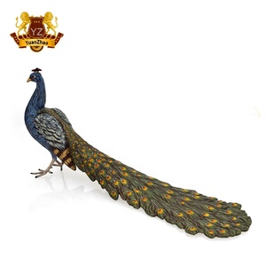 Outdoor Ornaments Life Size Brass <strong>Peacock</strong> Statue Antique <strong>Bronze</strong> <strong>Peacock</strong> for Sale - Product Image 6