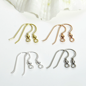 Phẫu thuật 316 thép không gỉ Bông tai móc Clasp với mùa xuân Vòng Bead DIY Bông tai đồ trang sức Phát Hiện & linh kiện phụ kiện - Product Image 5