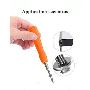 Obeng Bel Pintu dengan 2 Buah Set Mata Obeng T6 T15 Ujung Ganda untuk Penggantian Baterai, Cocok untuk Bel Pintu Video, Bel Pintu Video 2 - Product Image 4