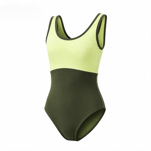 Maillot de Ballet para Niñas, Diseño Color Block, Traje de Danza para Actuaciones y Entrenamiento en Escenario - Product Image 3