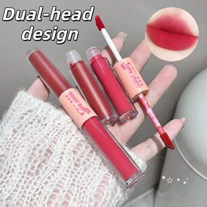 OEM/ODM Novedad Brillo Labial y Iluminador de Doble Punta 2 en 1, Barra Labial Mate de Larga Duración, Resistente al Agua y a las Manchas, Personalizable - Product Image 6