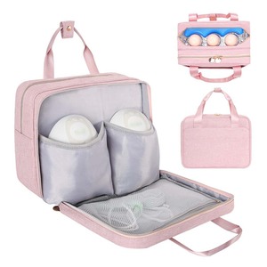Breast Pump Travel Carrying Bag Wholesale Custom Multi Pockets Wearable Breast Pump Milk Storage Cooler Bag - Product Image 1