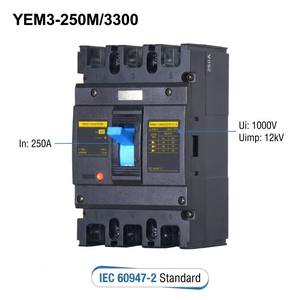 <span class=keywords><strong>Disjoncteur</strong></span> à boîtier moulé YUYE OEM ODM MCCB 63A-800A 3P 4P AC400V pour distribution industrielle basse tension CE CCC Usine - Product Image 2