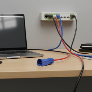 <b>Rj45</b> 6.2mm Plug Connector Cover Blue For Network <b>Cable</b> Protection - Product Image 3