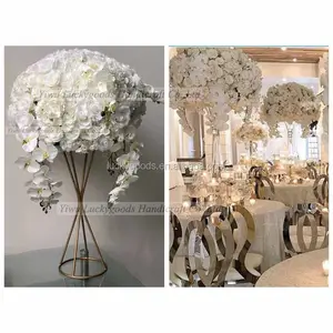 LFB889 beyaz zarif yapay çiçek malzemeleri masa çiçek aranjmanları düğün