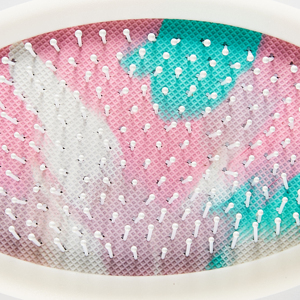 Grip & Glide Peine de salón cómodo Cepillo de mango de plástico y nailon de moda para un fácil manejo del cabello en el hogar - Product Image 1