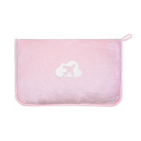 Couverture de voyage pliable multifonction 2-en-1 en tricot avec oreiller en peluche et sac, design compact et écologique