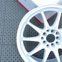 Llantas de carreras blancas de nuevo diseño 17x7 5x100 y 40, llantas de proveedor de China, novedad de