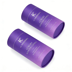 OEM Rigid Cylinder Paper <b>Box</b> For Luxury Scented Candle Packaging Custom Cardboard Tube Gift Case Custom Logo Factory Diector - Product Image 5