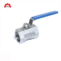 Robinet à bille femelle fileté haute pression monobloc |   Vanne à bille en acier inoxydable SS304/316 à passage plein NPT 1000 PSI