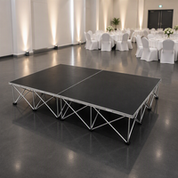 Plateforme de scène pliable, pont modulaire, pieds pliants en X, plateforme de performance portable pour événements
