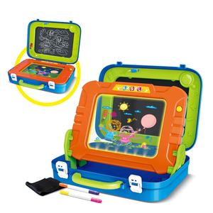 Tableau de <span class=keywords><strong>Dessin</strong></span> Lumineux LED 2-en-1 Portable pour Enfants, Chevalet et Tableau Noir Éducatif pour Tout-petits - Product Image 1