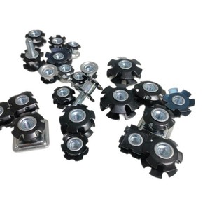 Tubo <span class=keywords><strong>de</strong></span> hierro con tuercas insertables <span class=keywords><strong>de</strong></span> doble capa en forma <span class=keywords><strong>de</strong></span> estrella, tipo <span class=keywords><strong>girasol</strong></span>, galvanizado clase 4, rosca derecha, compatible con enchufe <span class=keywords><strong>de</strong></span> 1/4 pulgada - Product Image 4