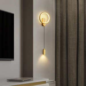 <b>Wall</b> Lamp Led Touch Control Rechargeable <b>Bedside</b> <b>Lighting</b> For Bedroom Living Room Staircase Minimalist Style - Product Image 3
