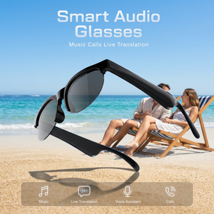 Gafas de Sol Inteligentes con Asistente de Voz IA 6.0, Gafas de Audio con Traducción Musical, Llamadas Manos Libres, Control Táctil - Product Image 1